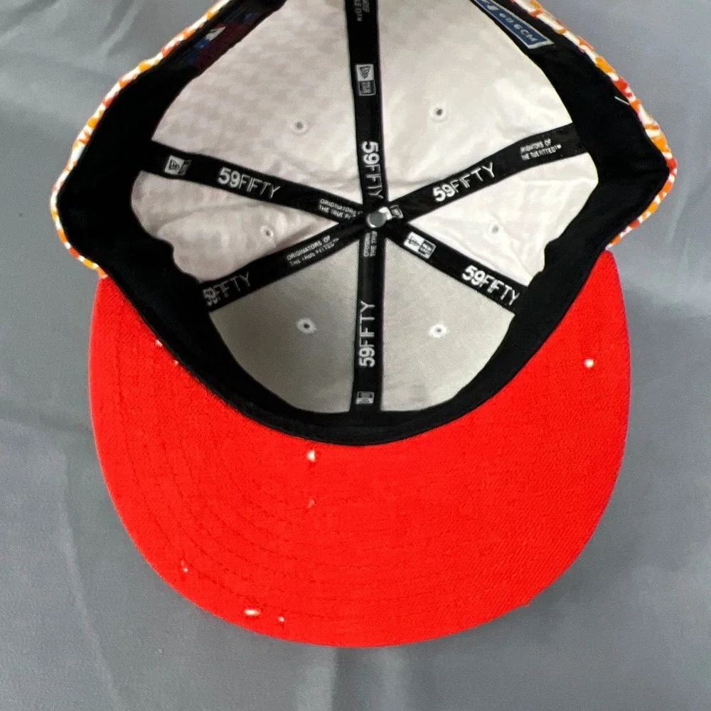 San Francisco Giants Baseball Cap Mens 7 5/8 White Houndstooth New Era 59fifty